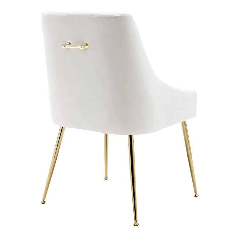 Fauteuil d'appoint contemporain en velours Arcadia (lot de 2)