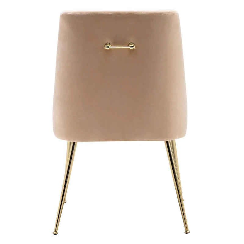Fauteuil d'appoint contemporain en velours Arcadia (lot de 2)