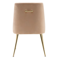 Fauteuil d'appoint contemporain en velours Arcadia (lot de 2)