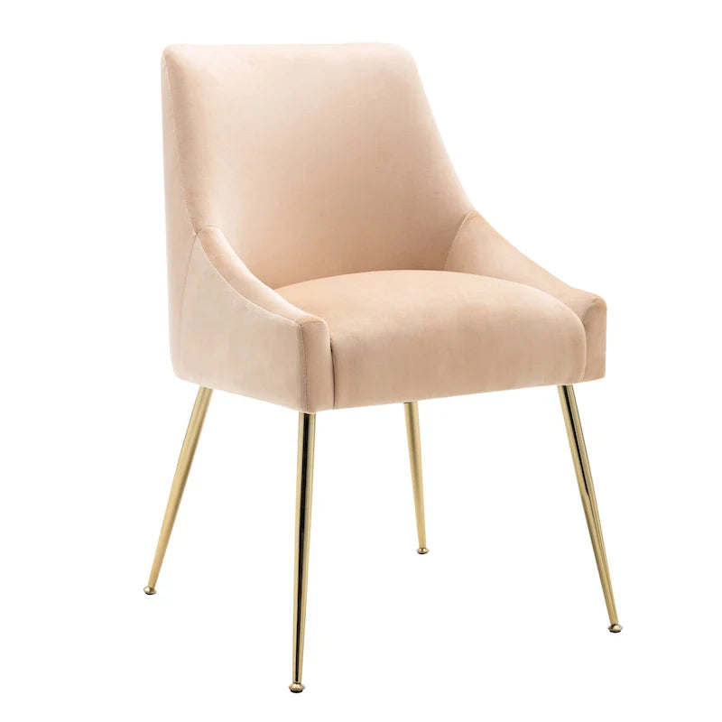 Fauteuil d'appoint contemporain en velours Arcadia (lot de 2)
