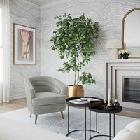 Fauteuil d'appoint en velours Jules par Inspire Me Home Decor - 29 larg. x 32,6 prof. x 31 haut.
