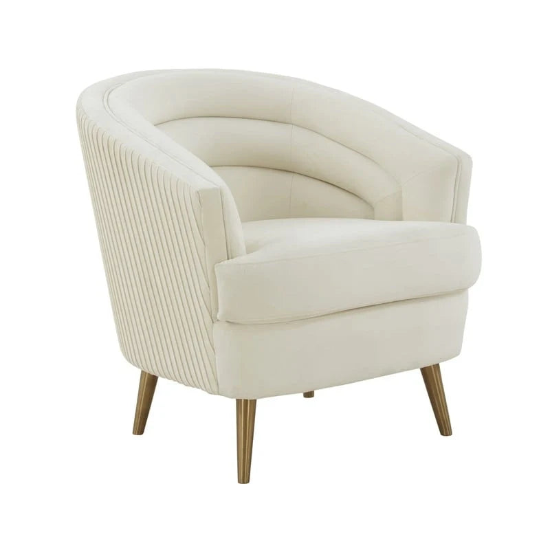 Fauteuil d'appoint en velours Jules par Inspire Me Home Decor - 29 larg. x 32,6 prof. x 31 haut.