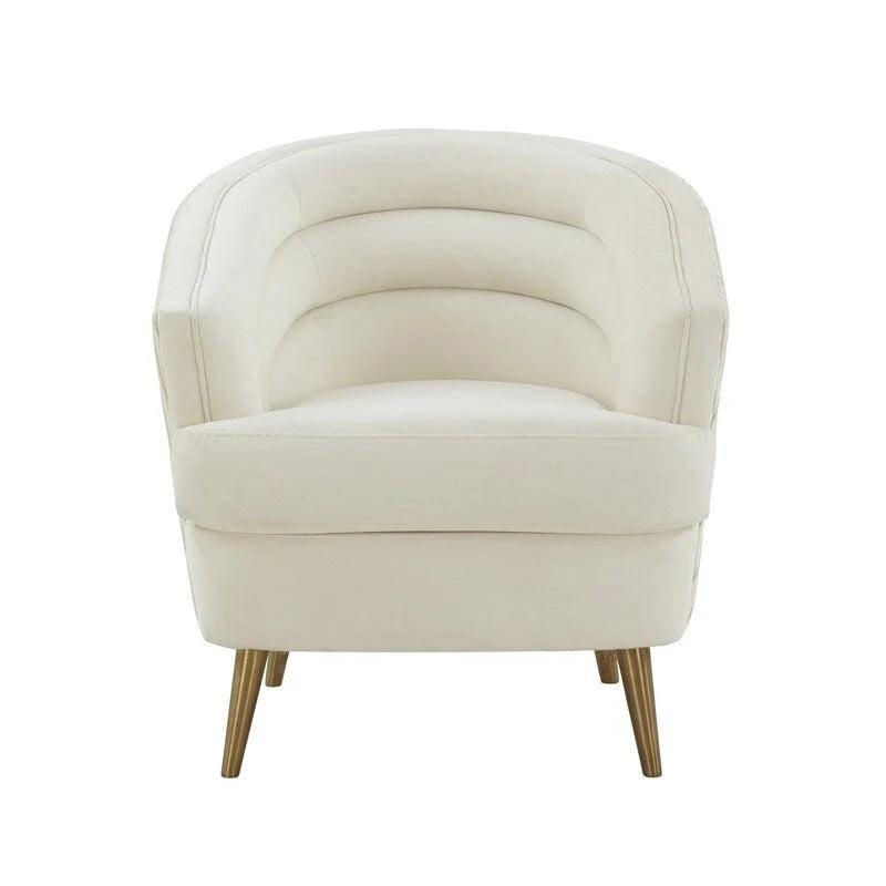 Fauteuil d'appoint en velours Jules par Inspire Me Home Decor - 29 larg. x 32,6 prof. x 31 haut.