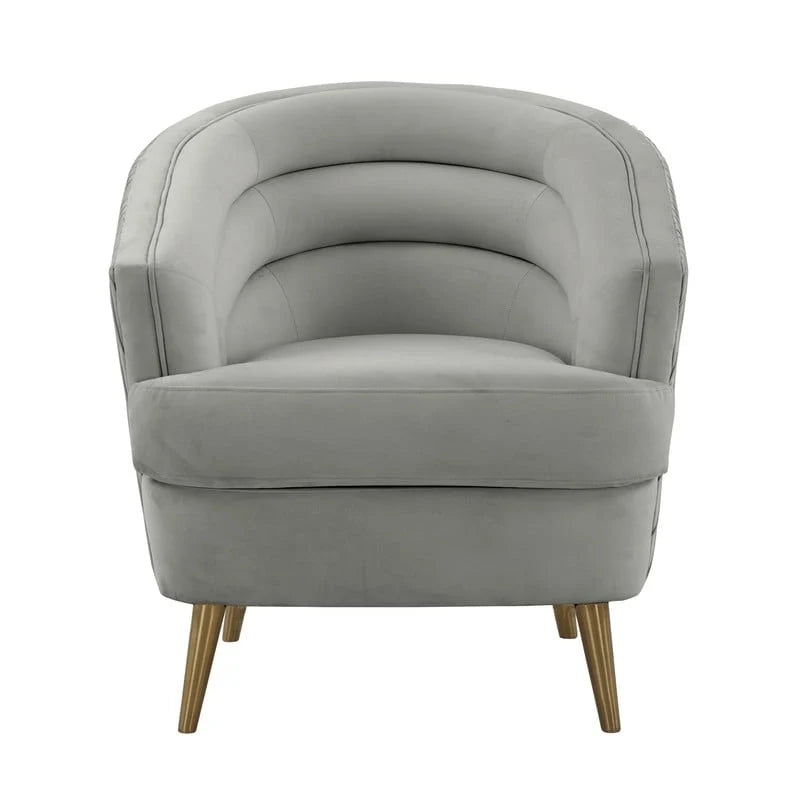 Fauteuil d'appoint en velours Jules par Inspire Me Home Decor - 29 larg. x 32,6 prof. x 31 haut.