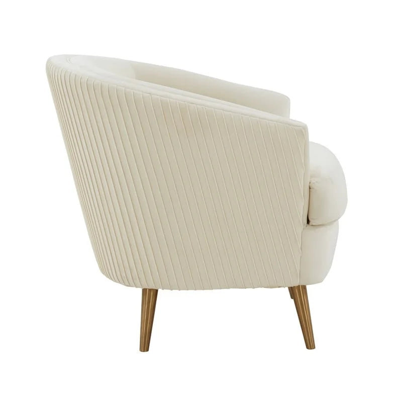 Fauteuil d'appoint en velours Jules par Inspire Me Home Decor - 29 larg. x 32,6 prof. x 31 haut.