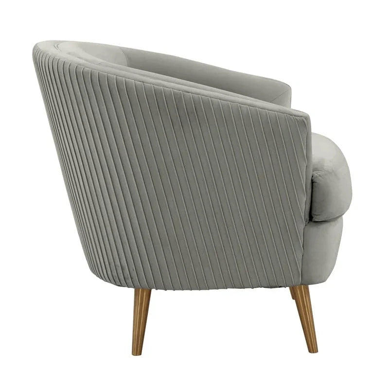 Fauteuil d'appoint en velours Jules par Inspire Me Home Decor - 29 larg. x 32,6 prof. x 31 haut.