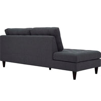 Canapé Sectionnel d'Angle Accoudoir Gauche Rembourré en Tissu 2 Pièces