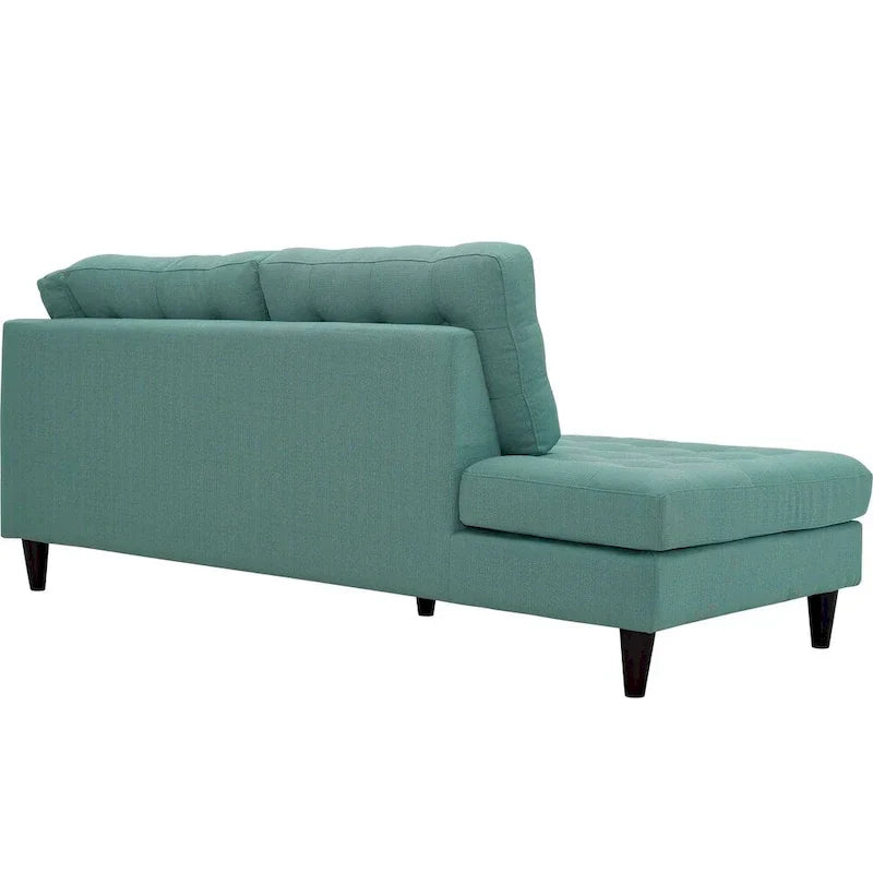 Canapé Sectionnel d'Angle Accoudoir Gauche Rembourré en Tissu 2 Pièces