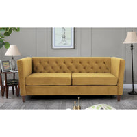 Canapé carré en velours Lisette 73.3