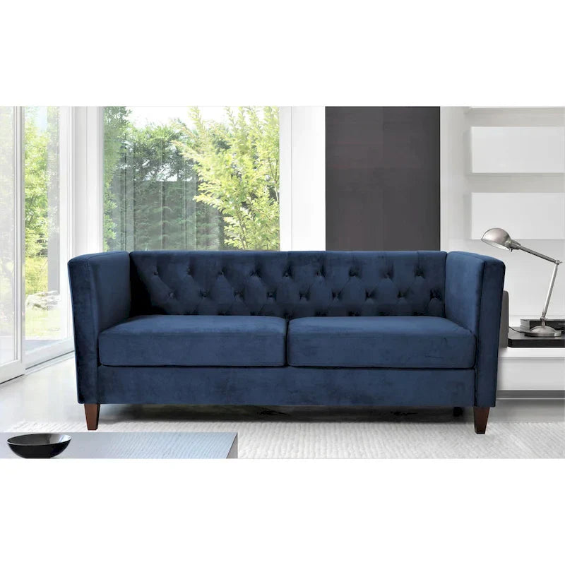 Canapé carré en velours Lisette 73.3