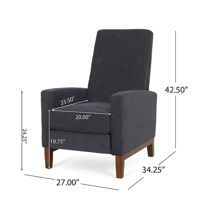 Fauteuil Inclinable à Dossier Poussé Rembourré Kalstrom par Christopher Knight Home