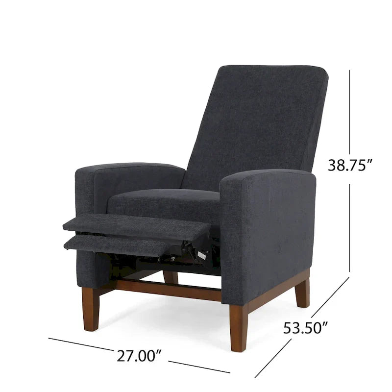 Fauteuil Inclinable à Dossier Poussé Rembourré Kalstrom par Christopher Knight Home