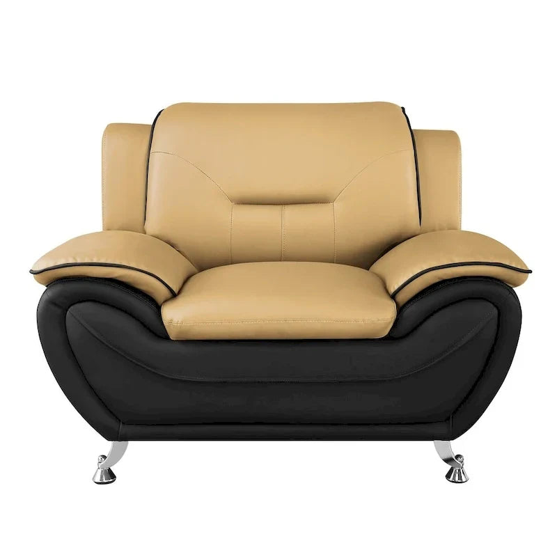 Fauteuil club en similicuir Michael Segura