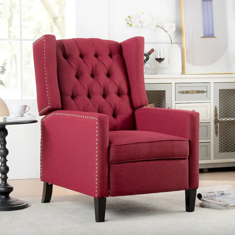 Fauteuil Inclinable Manuel à Oreilles Large - 34.45 x 27.16 x 40.55 pouces
