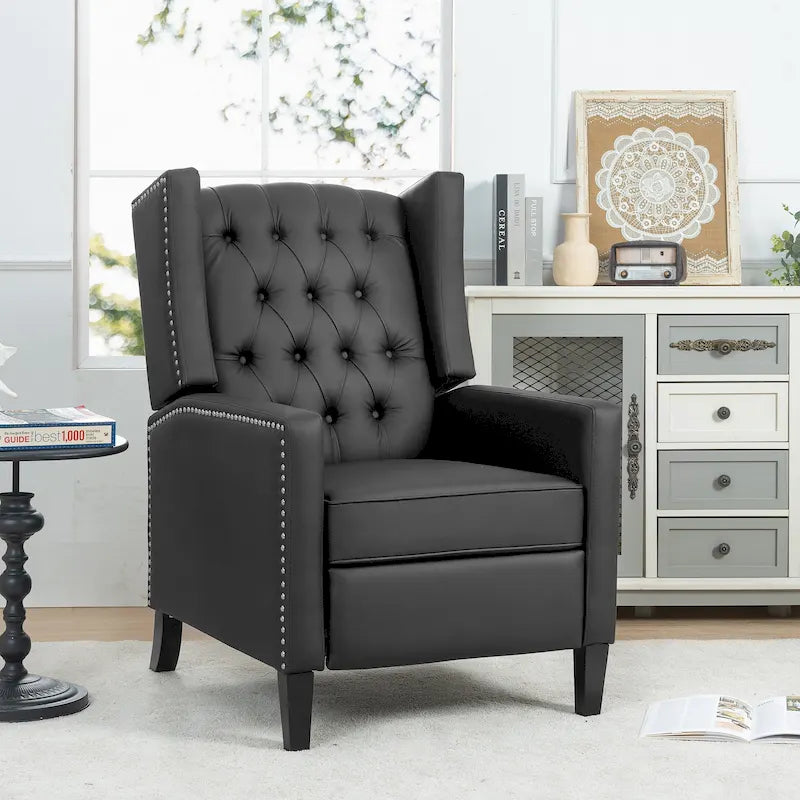 Fauteuil Inclinable Manuel à Oreilles Large - 34.45 x 27.16 x 40.55 pouces
