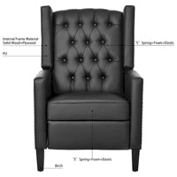 Fauteuil Inclinable Manuel à Oreilles Large - 34.45 x 27.16 x 40.55 pouces