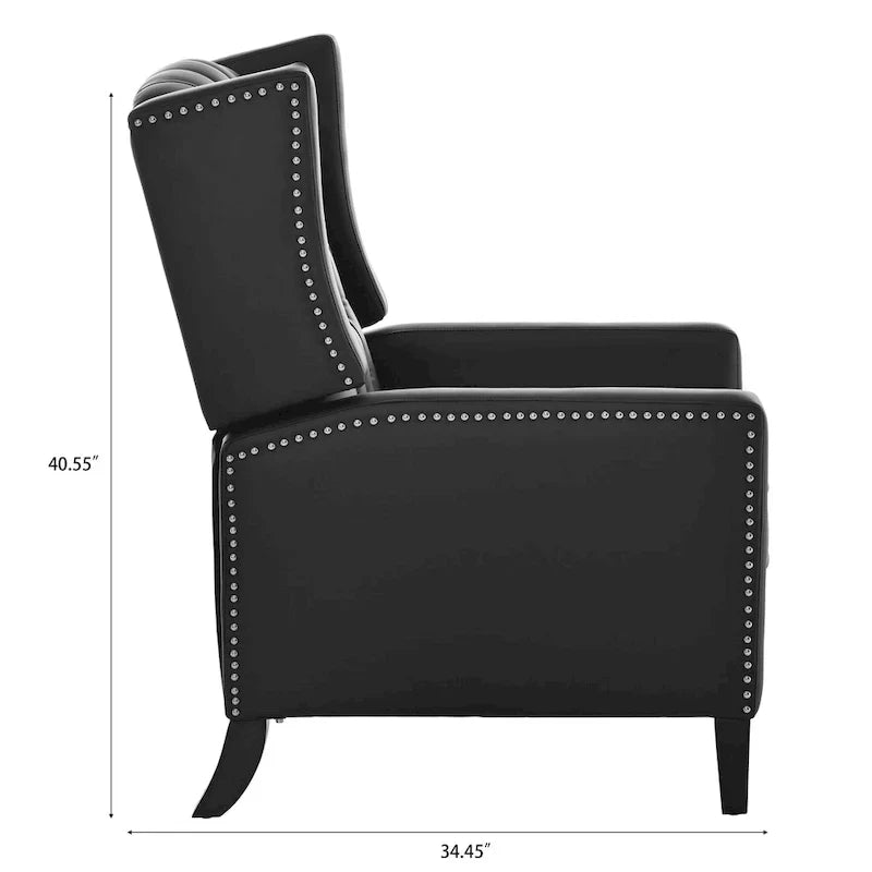 Fauteuil Inclinable Manuel à Oreilles Large - 34.45 x 27.16 x 40.55 pouces