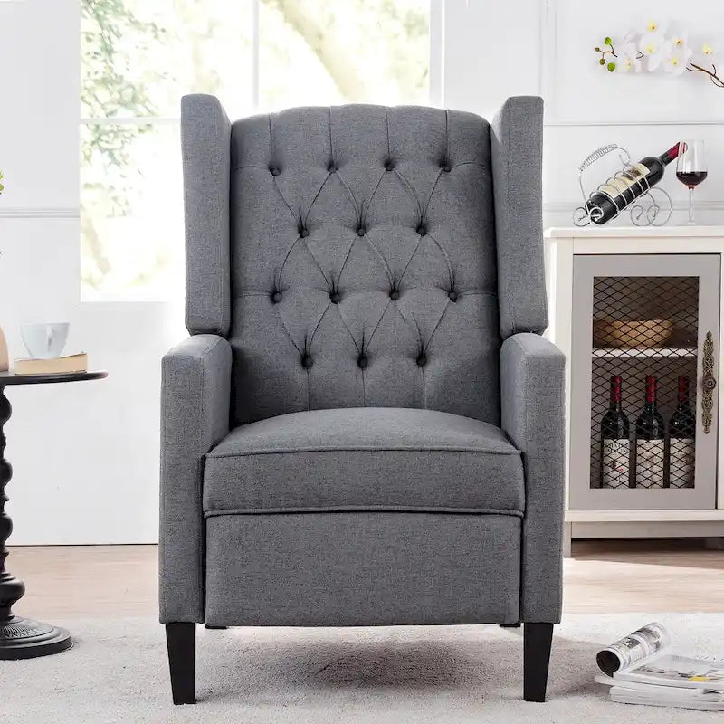 Fauteuil Inclinable Manuel à Oreilles Large - 34.45 x 27.16 x 40.55 pouces