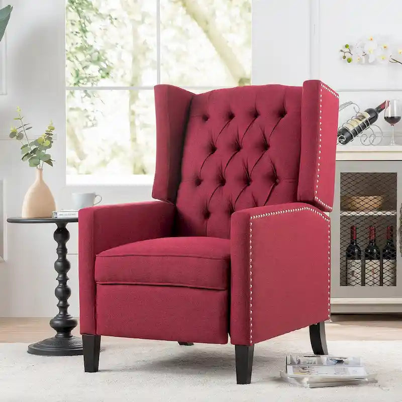 Fauteuil Inclinable Manuel à Oreilles Large - 34.45 x 27.16 x 40.55 pouces