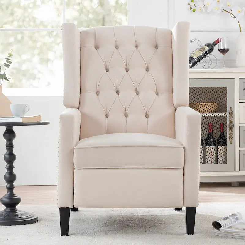 Fauteuil Inclinable Manuel à Oreilles Large - 34.45 x 27.16 x 40.55 pouces