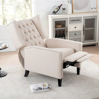Fauteuil Inclinable Manuel à Oreilles Large - 34.45 x 27.16 x 40.55 pouces