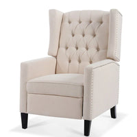 Fauteuil Inclinable Manuel à Oreilles Large - 34.45 x 27.16 x 40.55 pouces