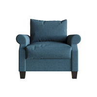 Fauteuil rembourré en lin classique CraftPorch