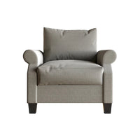 Fauteuil rembourré en lin classique CraftPorch
