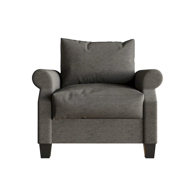 Fauteuil rembourré en lin classique CraftPorch