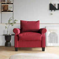 Fauteuil rembourré en lin classique CraftPorch