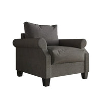Fauteuil rembourré en lin classique CraftPorch