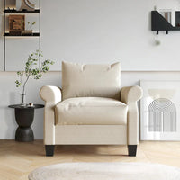 Fauteuil rembourré en lin classique CraftPorch