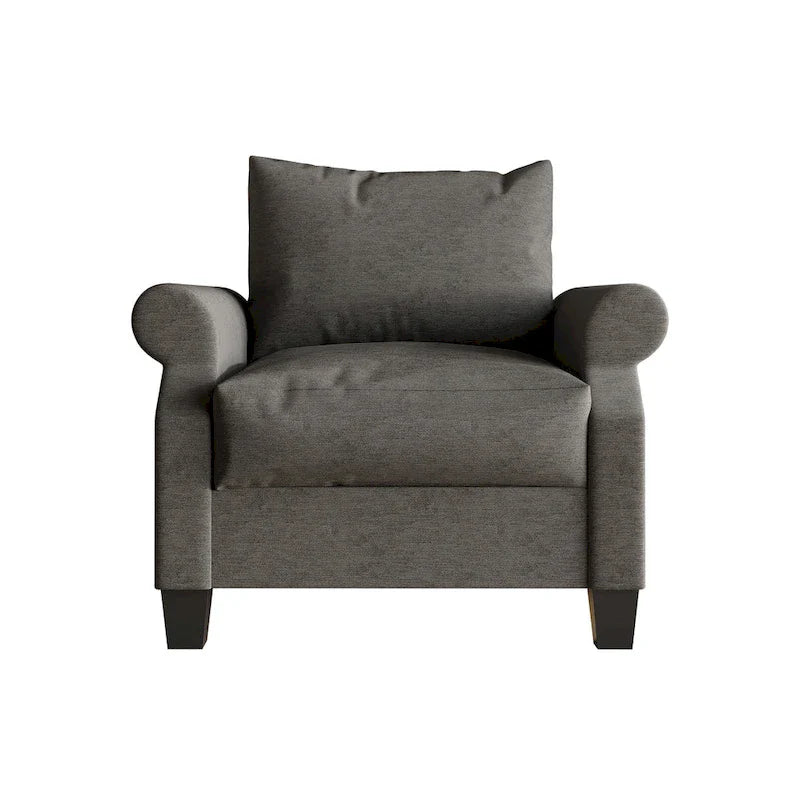 Fauteuil rembourré en lin classique CraftPorch