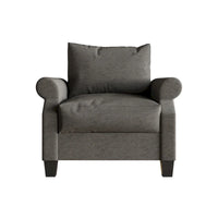 Fauteuil rembourré en lin classique CraftPorch