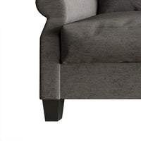 Fauteuil rembourré en lin classique CraftPorch