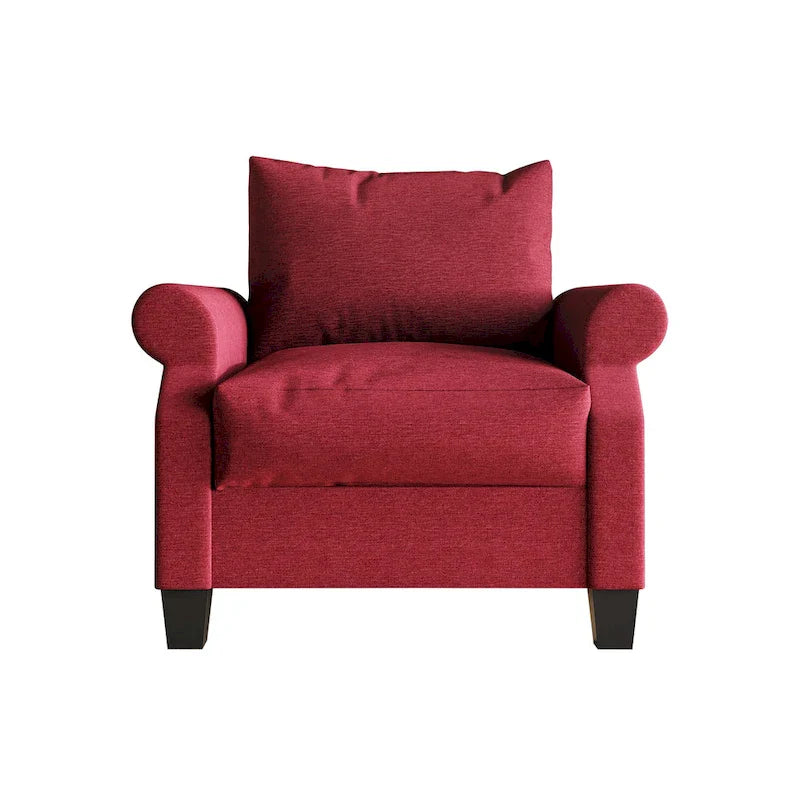 Fauteuil rembourré en lin classique CraftPorch