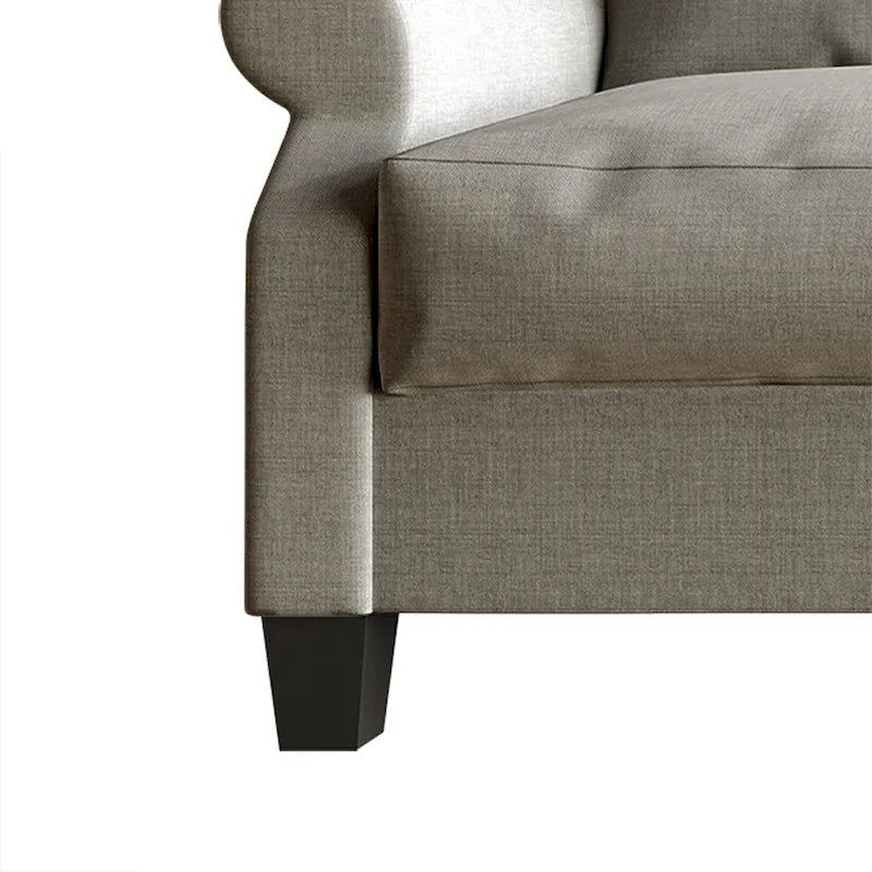 Fauteuil rembourré en lin classique CraftPorch