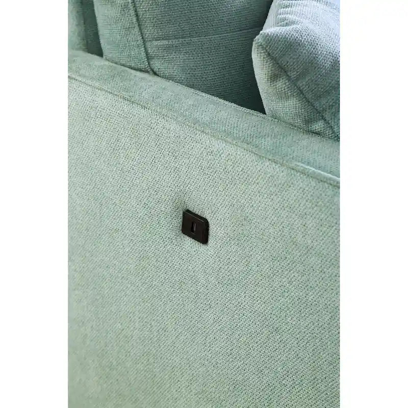 Causeuse 2 Places en Tissu avec Chargement USB