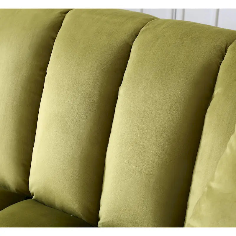 Canapé-lit convertible confortable en velours avec rangement 83 pouces.
