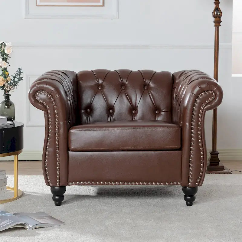 Fauteuil classique confortable à 1 place pour le salon