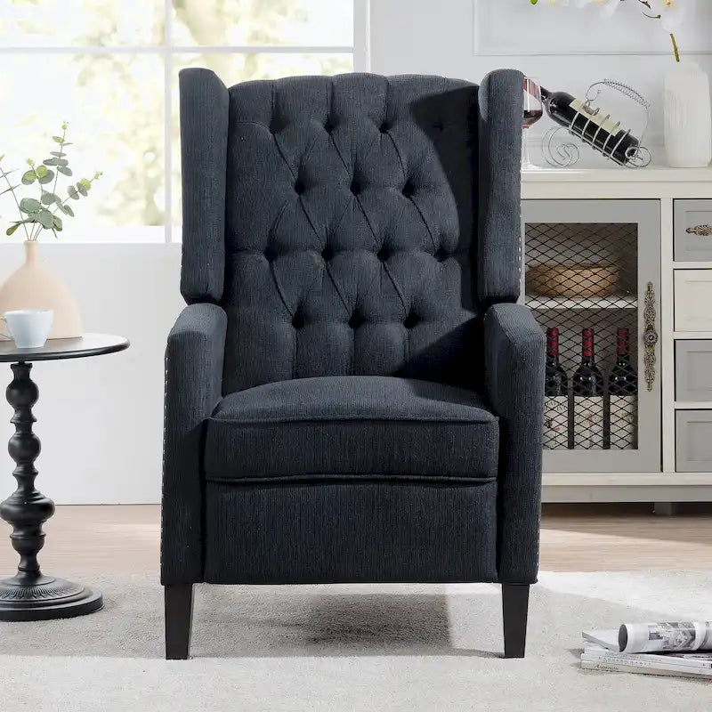 Fauteuil inclinable manuel à dossier oreilles