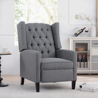 Fauteuil inclinable manuel à dossier oreilles