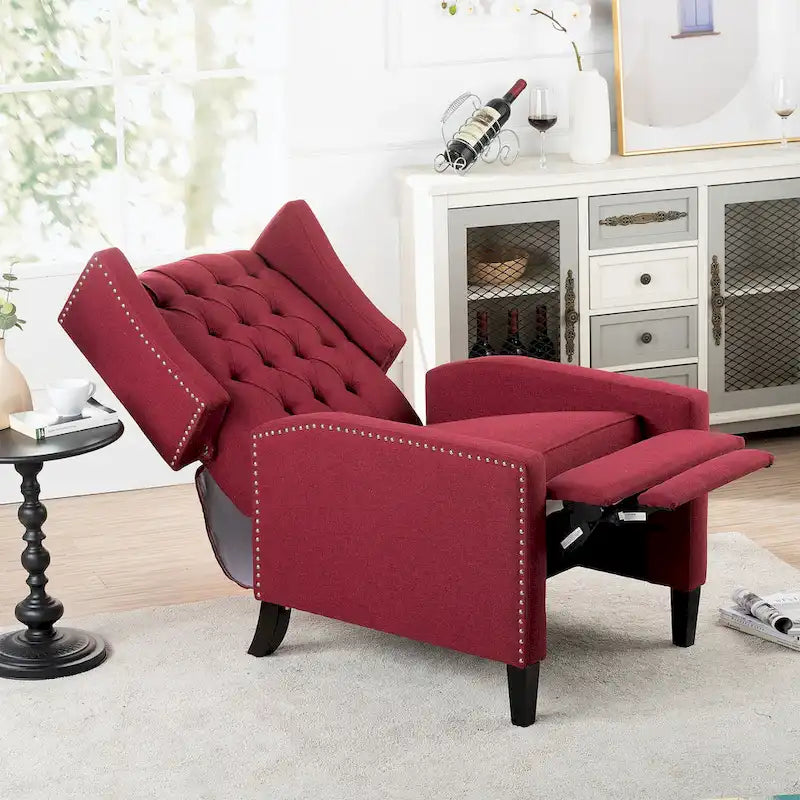 Fauteuil inclinable manuel à dossier oreilles