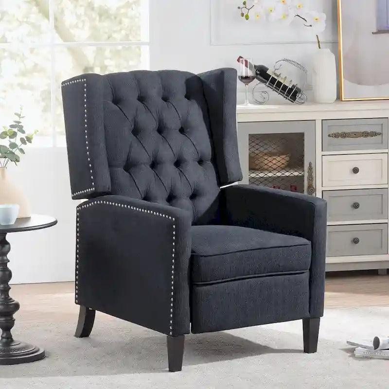 Fauteuil inclinable manuel à dossier oreilles