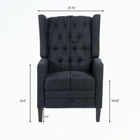 Fauteuil inclinable manuel à dossier oreilles