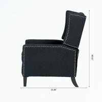 Fauteuil inclinable manuel à dossier oreilles