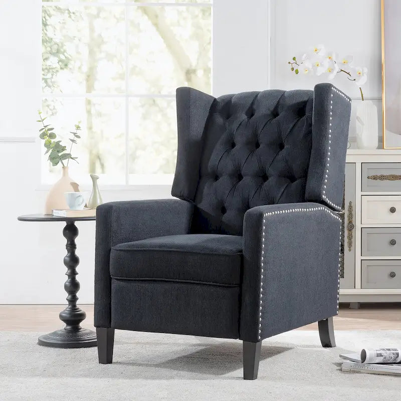 Fauteuil inclinable manuel à dossier oreilles