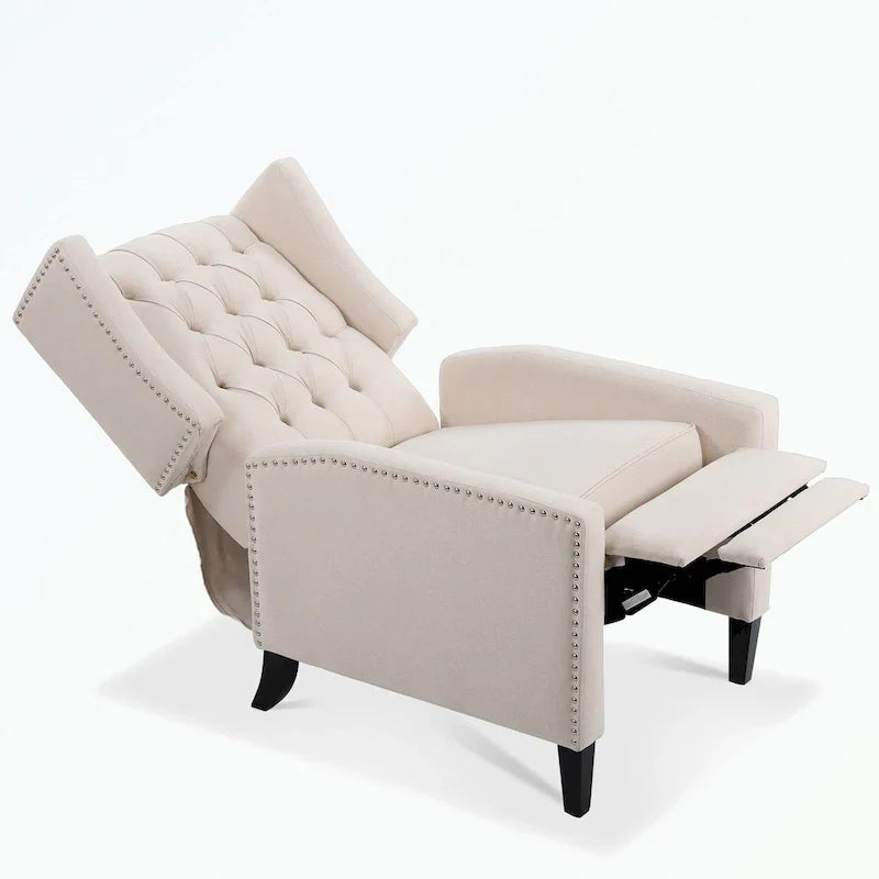 Fauteuil inclinable manuel à dossier oreilles