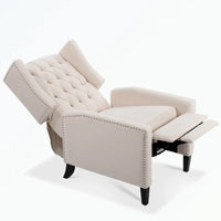 Fauteuil inclinable manuel à dossier oreilles