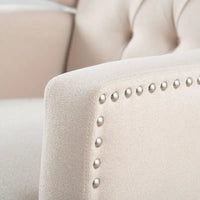 Fauteuil inclinable manuel à dossier oreilles
